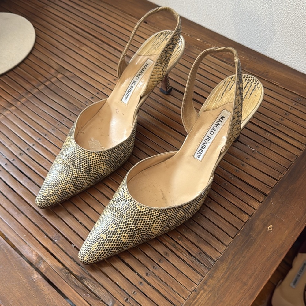 Manolo Blahnik Slingbacks - Picture 7 of 8